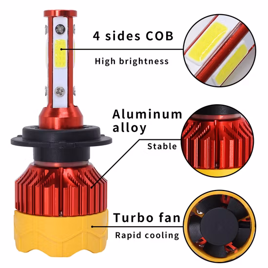 Lightech X3 H4 Auto Headlight with LED Car Light