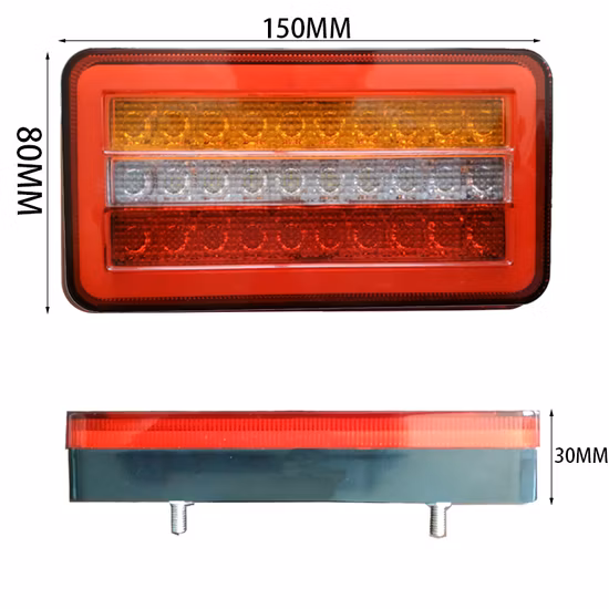 12V 24V Auto Work Rear Lamp LED Indicator Tail Light Fit for Truck Trailer